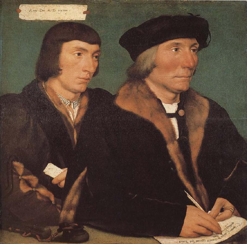 Hans Holbein Thomas and his son s portrait of John oil painting image